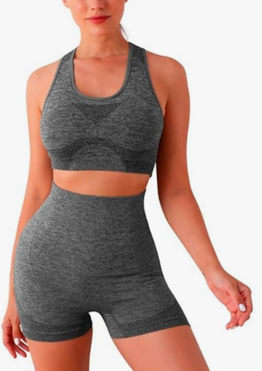 Conjunto asana look cinza